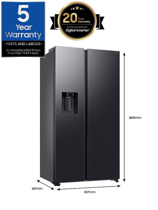 Samsung Series 7 RS70F66KCFEU 634-litre Smart American Fridge Freezer with Spacemax Technology - Black - Image 7